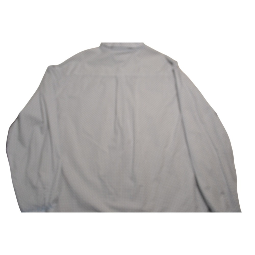 RANK 45 Men's 3XLT Long Sleeve Button Down Shirt Blue White Geometric Print - Picture 4 of 9